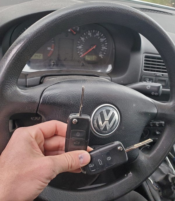 New keys for a VW as part of an ignition repair New keys for a VW as part of an ignition repair